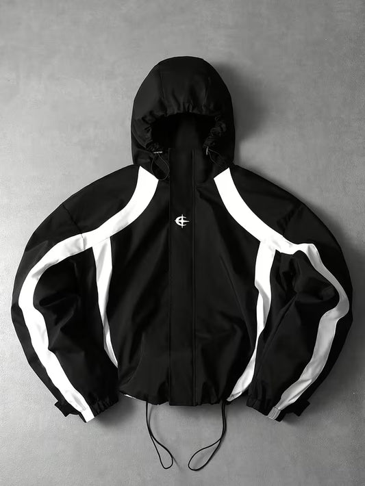 Men's Spring And Autumn Hooded Jacket
