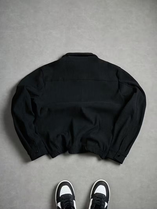Men's Embroidered Jacket - Black
