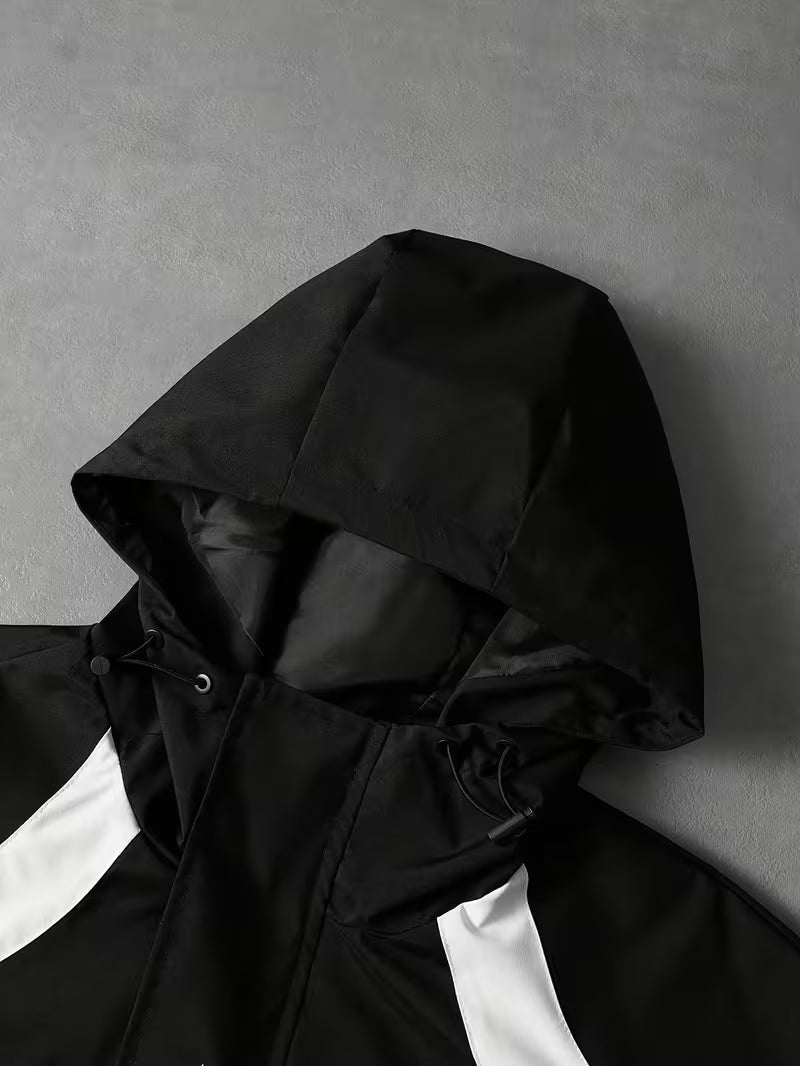 Men's Spring And Autumn Hooded Jacket