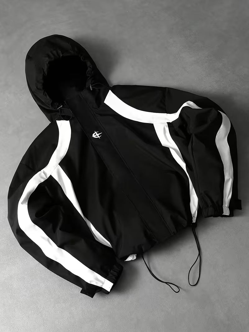 Men's Spring And Autumn Hooded Jacket
