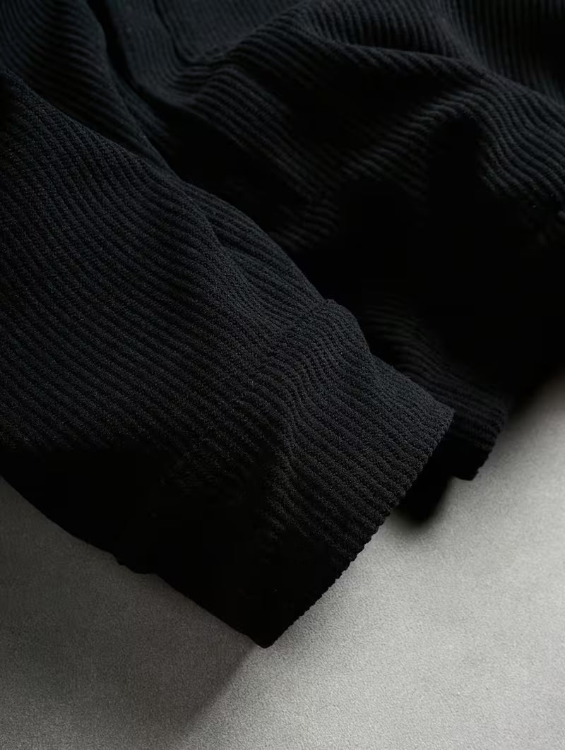 Men's Embroidered Jacket - Black