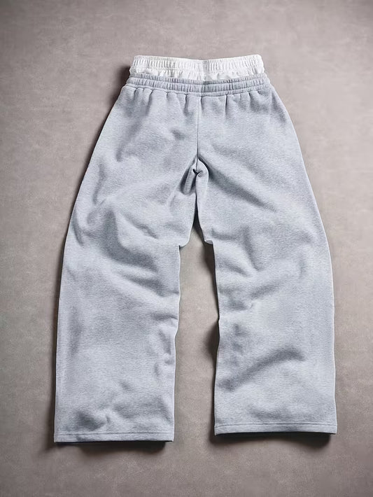 Double Waistband Men's Trousers
