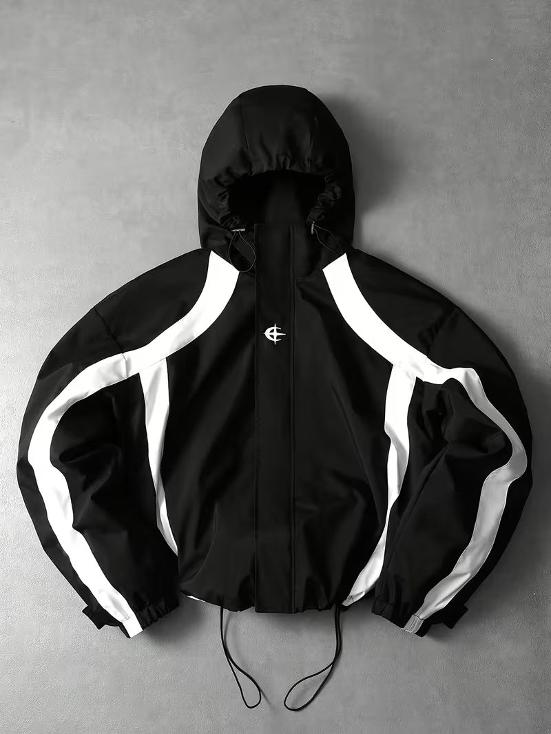 Men's Spring And Autumn Hooded Jacket