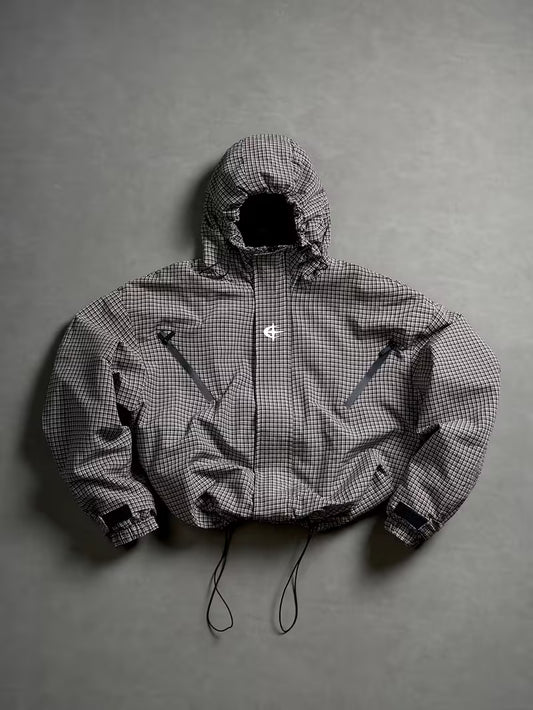 Men's Vintage Plaid Jacket -Khaki