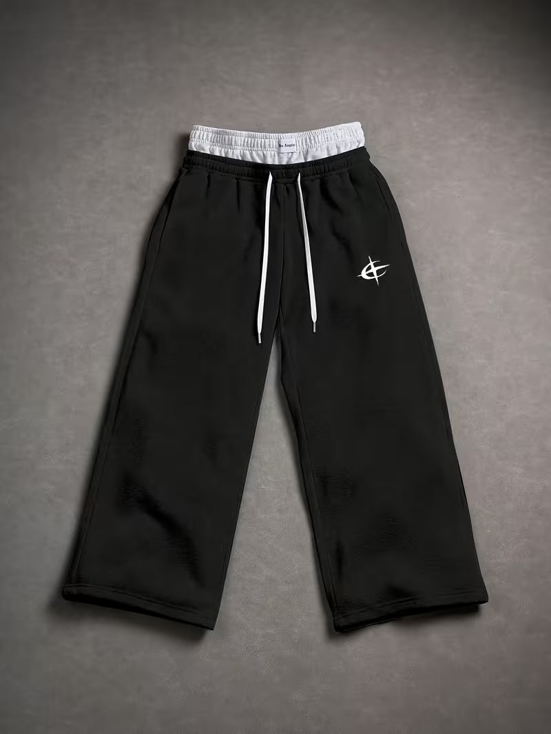 Double Waistband Men's Trousers