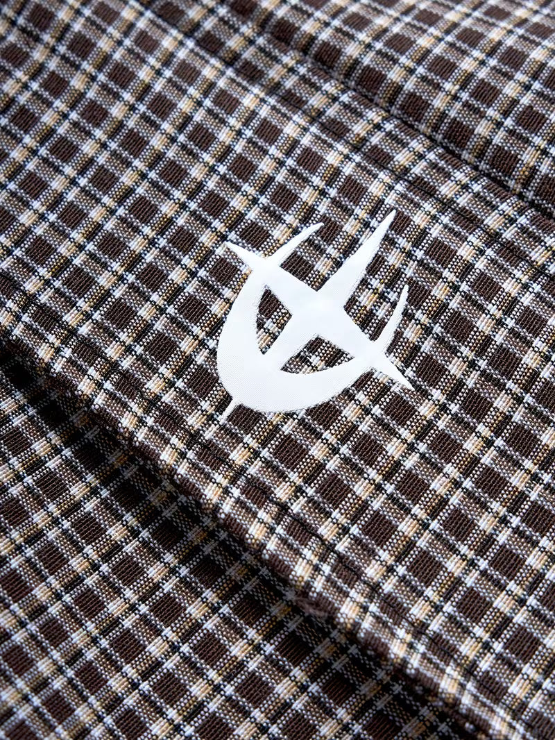 Men's Vintage Plaid Jacket -Khaki