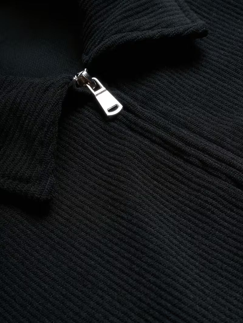 Men's Embroidered Jacket - Black