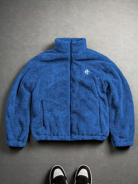 Streetrush Men'S Casual Embroidered Velvet Jacket