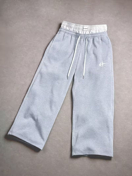 Double Waistband Men's Trousers